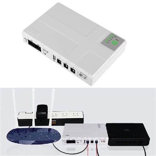 10400mAh Uninterruptible Power Supply USB 5V 9V 12V 1A Mini