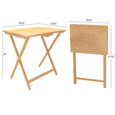 Folding TV Tray Tables Dinner Side Table for Eating at Couch