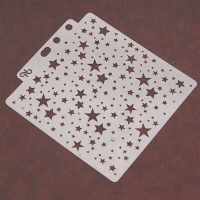 Star Theme Hollow Lace Ruler Embossing Template DIY Photo