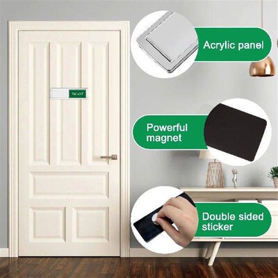 Magnets Signage Occupied for Restroom Magnetic Slider Blank