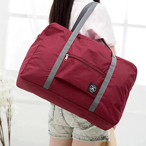 New Nylon Foldable Travel Bag Uniex Large Capacity Shoulder