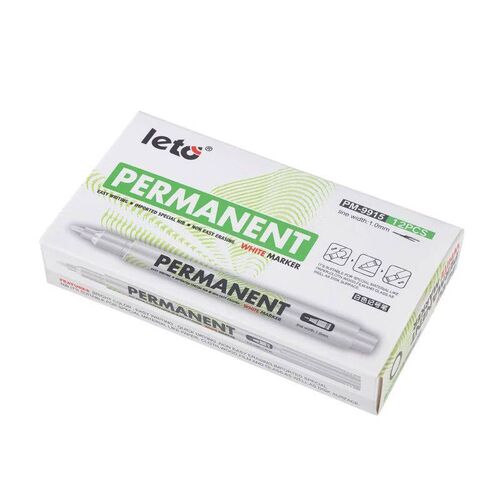 10/12Pcs White Marker Pen, Graffiti Pens, Waterproof, Perman