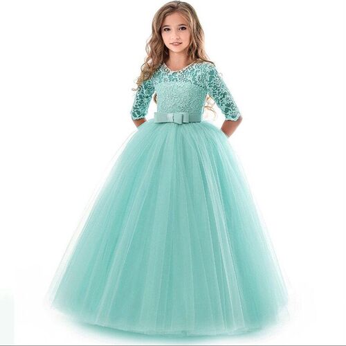 Teenage Girls Dress Summer Childrens Clothing Party Elegant