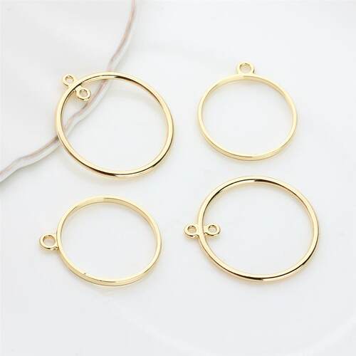 10pcs/lot  Zinc Alloy Round Circle Charms Bezel Metal Frame