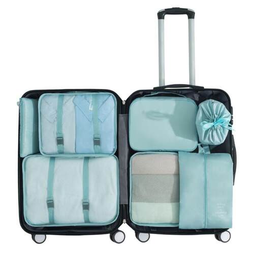 Travel Storage Bag 8-piece Underwear Shoes Bundle Pocket Tra
