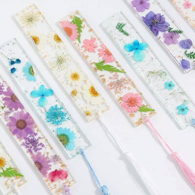 Creative Epoxy Bookmark Reading Book Mark Dried Flower