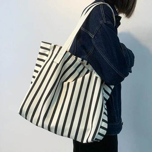 New Beach Tote Bag Fashion Women  Summer Large Capacity Stri