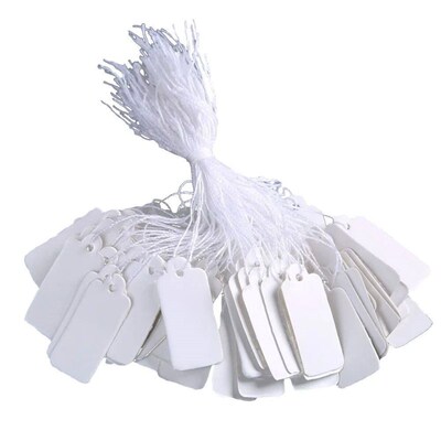 1000pcs White Marking Tags Price Tags with Display Tags Writ