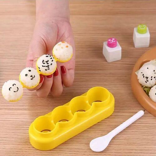 Rice Ball Making Kit Ball Shaped Sushi Molds Shaking Mould w
