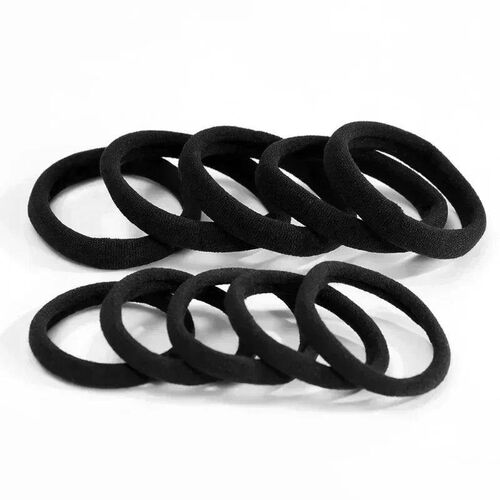 Set Women Girls Basic Hair Bands Simple Solid Colors Elastic