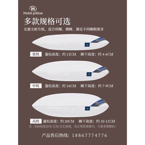 Five-star Hotel bed pillow soft healthy pillows latex 1枕头