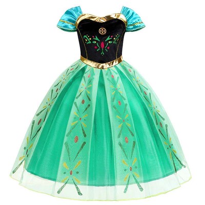 Anna Dresses Kids Summer Clothes Children Princess Dress Gir