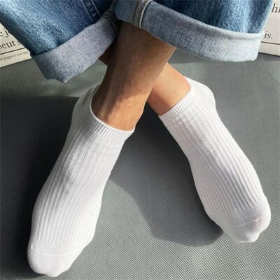 5 Pairs/Pack Ankle Socks Women 100% Cotton Invisible Sweat-a