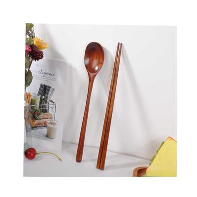 Wooden Spoon Chopstick Set Kitchen Cooking Utensil Tools