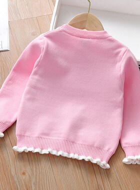 Girls Sweaters Spring Autumn RoundNeck 2025 Kids LongSleeve