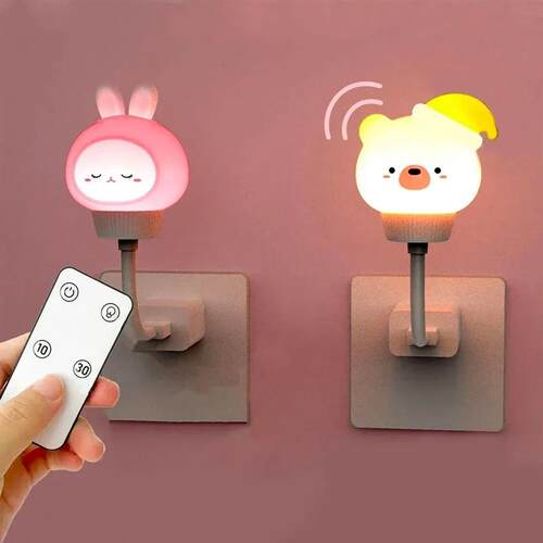USB Night Light LED Chlidren Cute Cartoon Night Lamp Bear Ch
