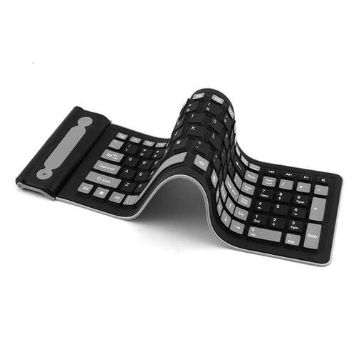 2.4g Wireless Silent Waterproof Folding Silicone Soft 107 Ke