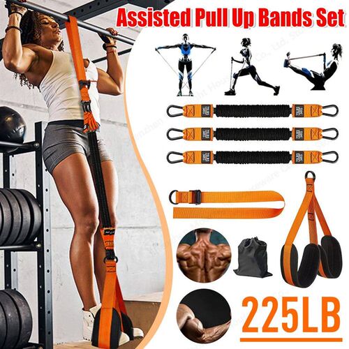 Pull Up Assistance Bands Set Resistance Strap Elastic Hangin
