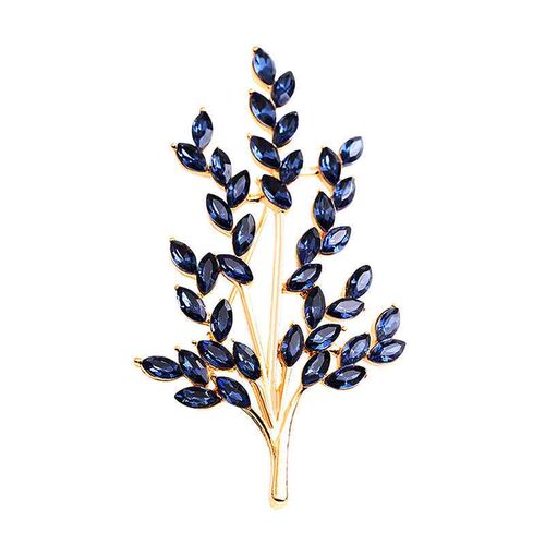 New All-match Crystal Wheat Ear Brooch Womens Fashion Corsa