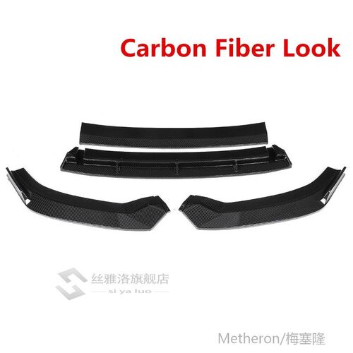 4PCS A3 S3 Front Bumper Lip Car Front Bumper Splitter Lip Sp