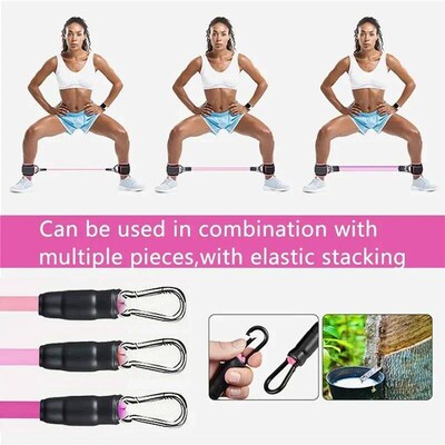 Ankle Straps Resistance Bands Set Fitness Workout Exercise E