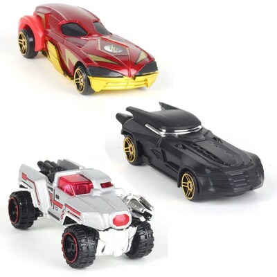 Avengers Car Toys Captain America Hulk Ironman Spiderman Fig
