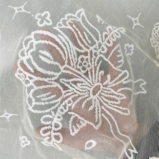 New French Tulip Bouquet Lace Tablecloth, Coffee Table, Beds