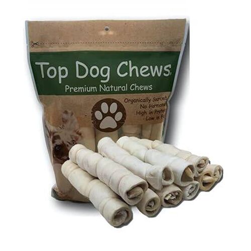 Top Dog Chews  9  11 Beef Cheek Rolls, 10 Pack, Lo