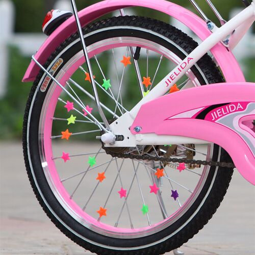 36PCS Bicycle Wheel Spoke Plastic Beads Multi Color Childre