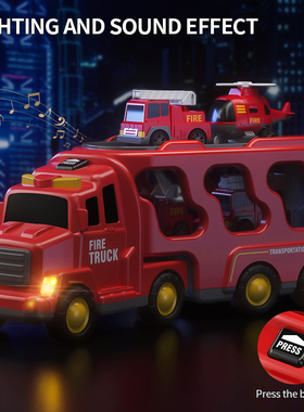TEMI Diecast Carrier Truck Toys Cars Engineering  Vehicles