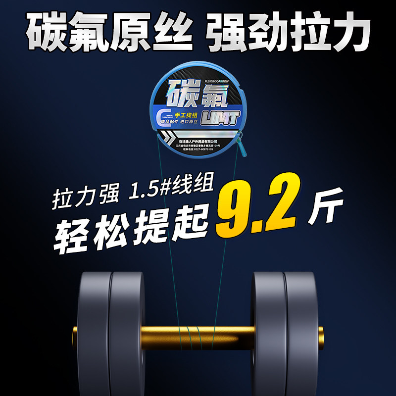 碳氟鱼线线组成品绑好台钓手杆鲫鲤鱼鲢鳙线组装全竞技专用,户外/登山/野营/旅行用品,线组,淘宝优惠券,粉丝福利购,淘宝优惠卷