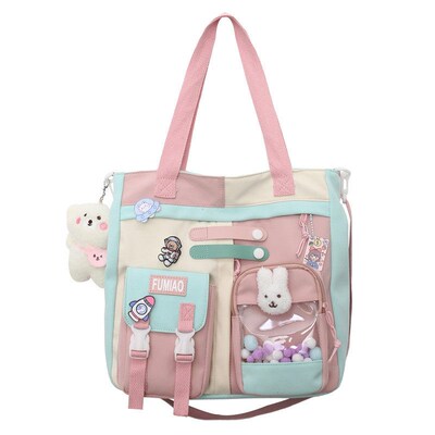 Womens New College Style Large Capacity Crossbody Bag All-m