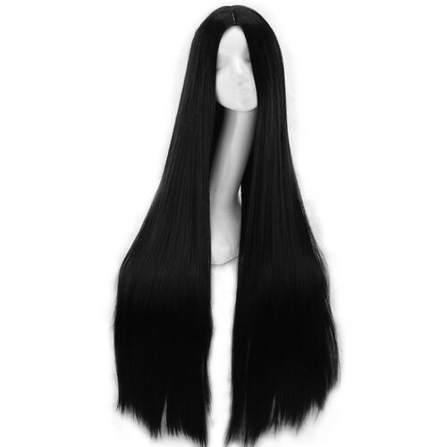 New African Black Mid-length Womens Chemical Fiber High Tem