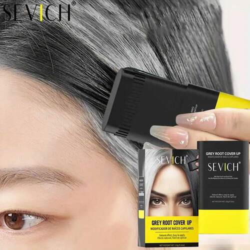 3 Colors Hair Coloring Stick Quickly Covers Gray White Hair
