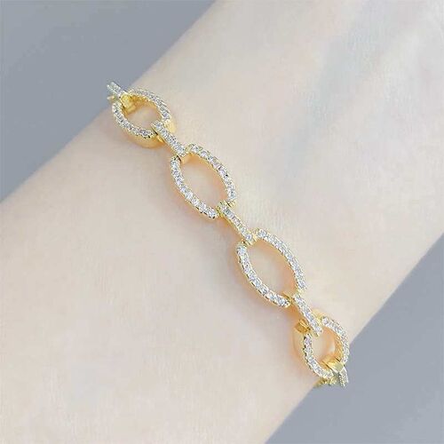 Micro Inlaid Zircon Pull Brlet Brlet Womens Adjustable Fash
