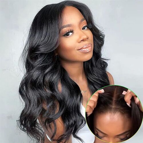 Body Wave Lace Closure Wig Glueless Wig Human Hair Ready To