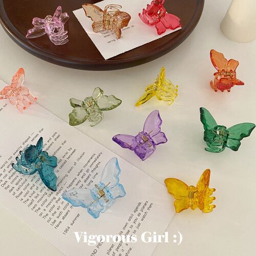 Sweet Butterfly Hair Claws Acrylic Hairpins Scrub Hair Claw