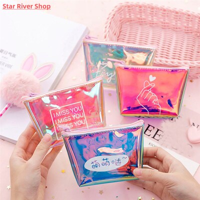 Transparent Women Coin Purse Zipper Cute Credit Card Holder