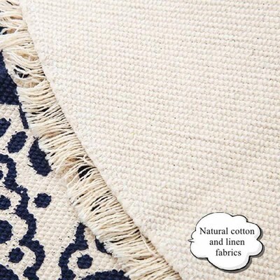Morocco Round Carpet Bedroom Boho Tassel Rug Floor Mats