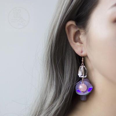 。Accessories personality versatile glass ball Sequin Flower