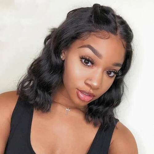 Peruvian Hair 13x4 Transparent Lace Frontal Wig Body Wave Bo