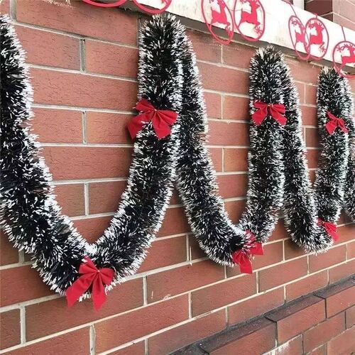 1PCS 2M Christmas Eve Decoration Bar ops Ribbon Garland Chri