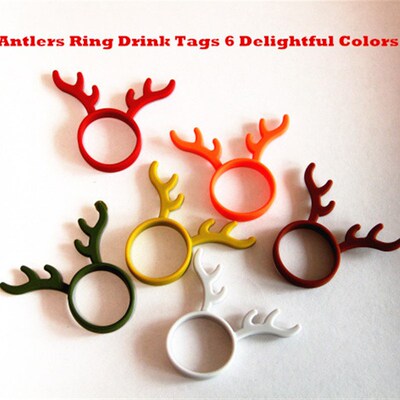 Wine Stoper Drink Marker Tags  Silicone Rubber Bottle Caps