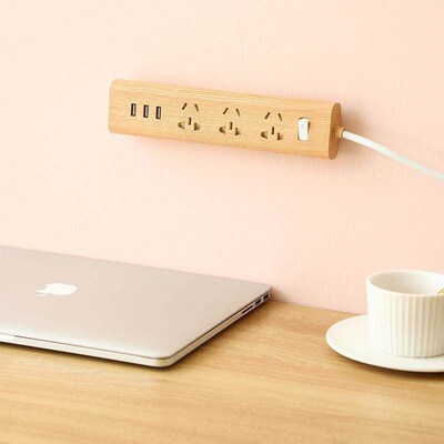 No-drill socket holder wall-mounted for home and desktop use