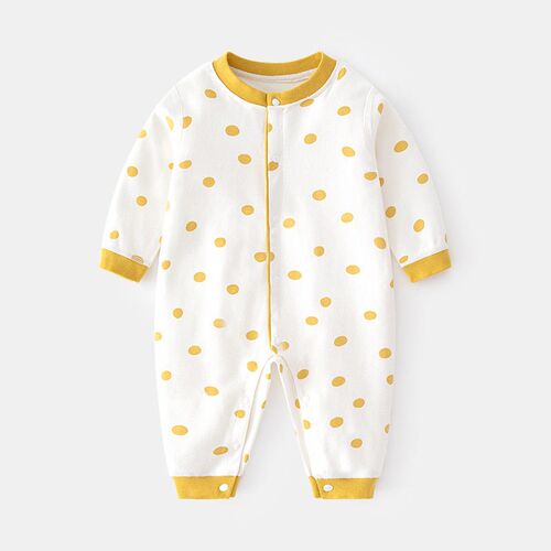 Babys Long-sleeved Jumpsuit Newborn Boneless Spring and Aut