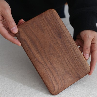 黑胡桃实木小菜板家用迷你辅食菜板水果砧板面包板野营便携餐具