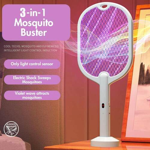3 In 1 Electric Mosquito Swatter Mosquito Killer Lamp Killer