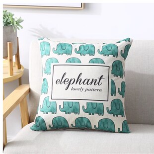 polyester blue throw pillow cover pillowcase cushion pattern