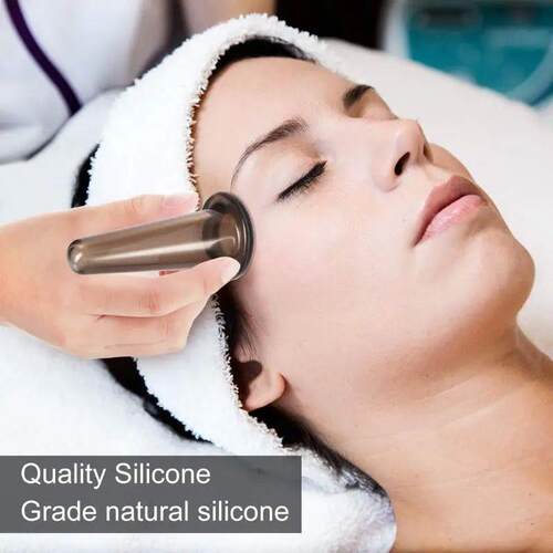 Silicone Vacuum Cupping Massage Jars Anti Cellulite Massage