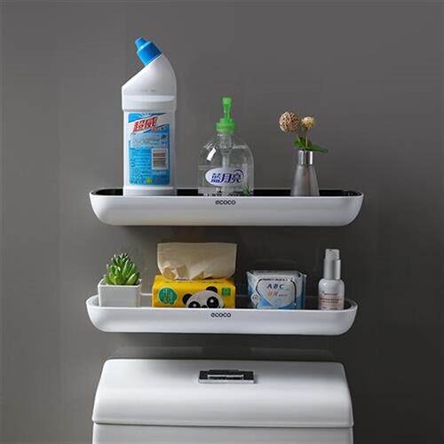 a multifunctional hole free washstand is hung on the bathroo